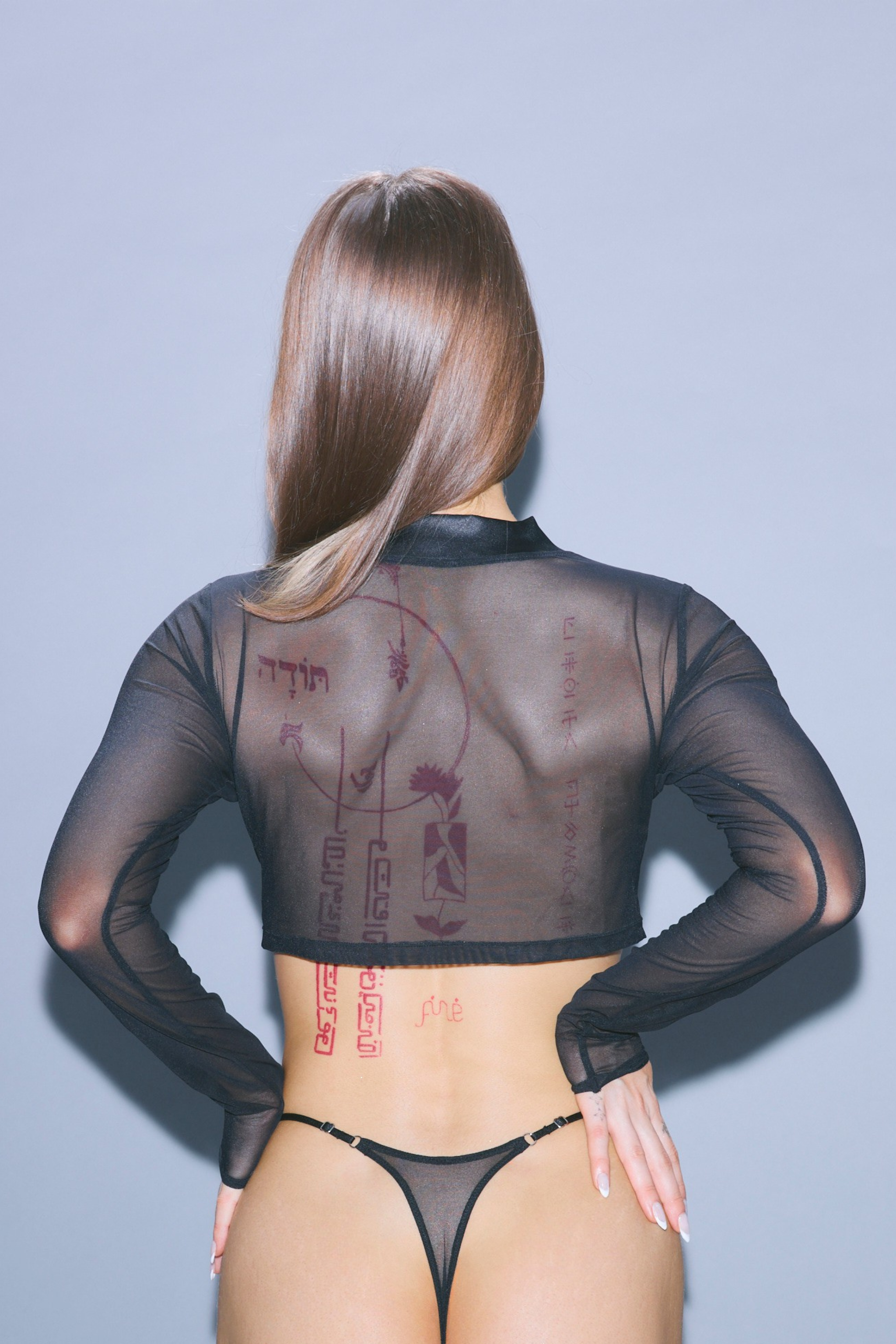 Preorder: Longsleeve Mesh Crop (ships in 1-2 weeks)